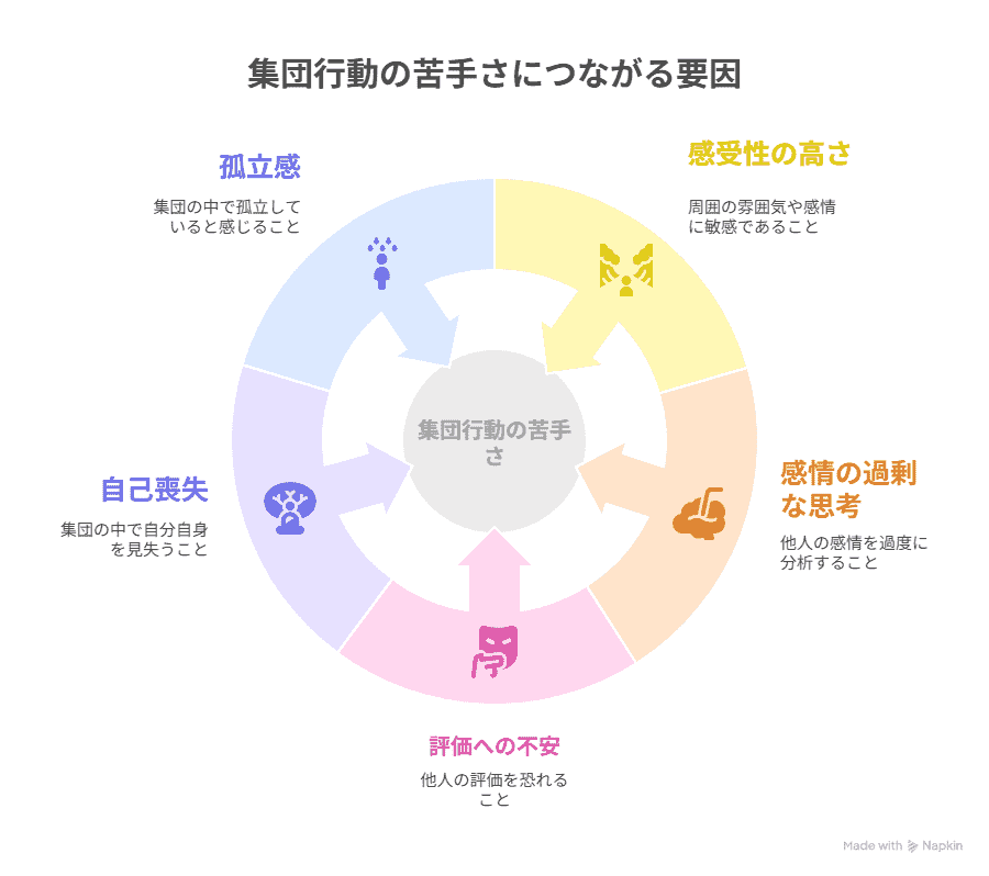 集団行動が苦手な理由