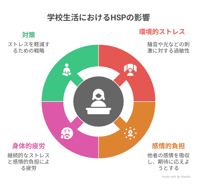 学校生活におけるHSPの影響