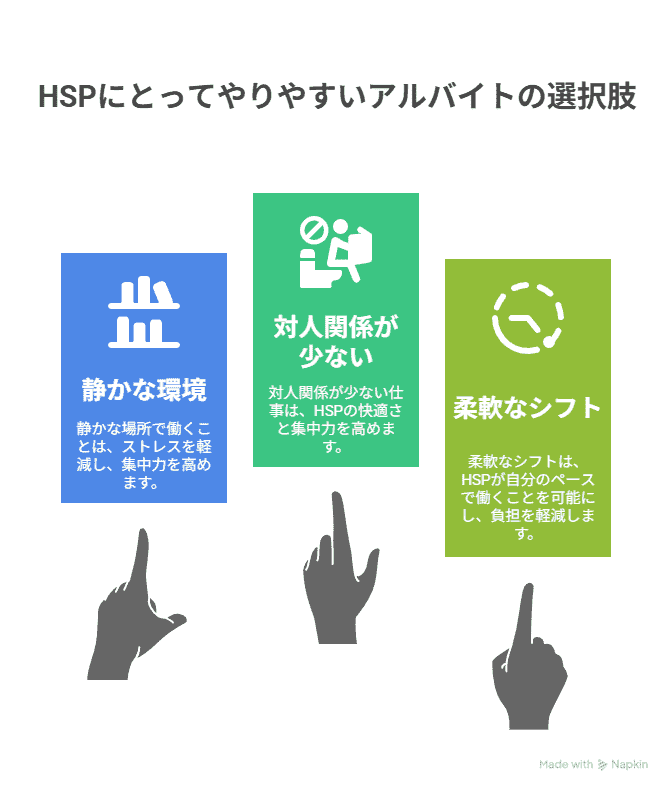 HSPがバイトを選ぶ際のポイント