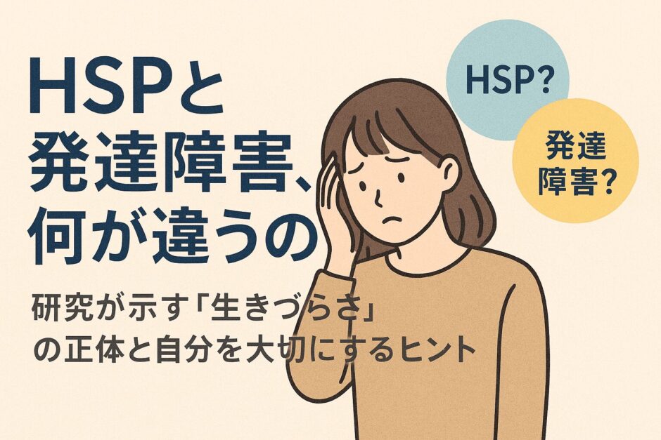 HSPと発達障害の違い